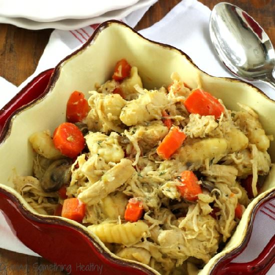 Chicken Mushroom Stew with Gnocchi