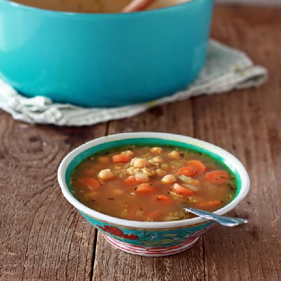 Chickpea & Rice Soup