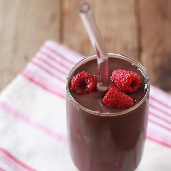 Chocolate Raspberry Smoothie