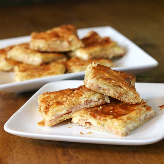 Turkey and Cheese Puff Pastry