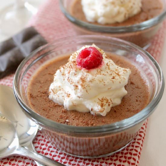 Chocolate-Rum Pots de Creme