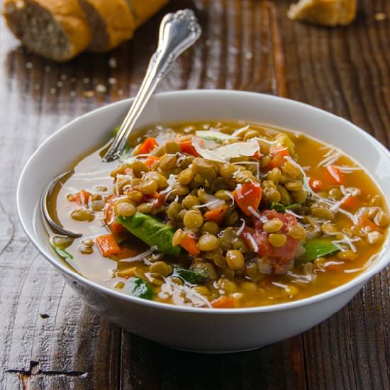 Spinach & Lentil Soup
