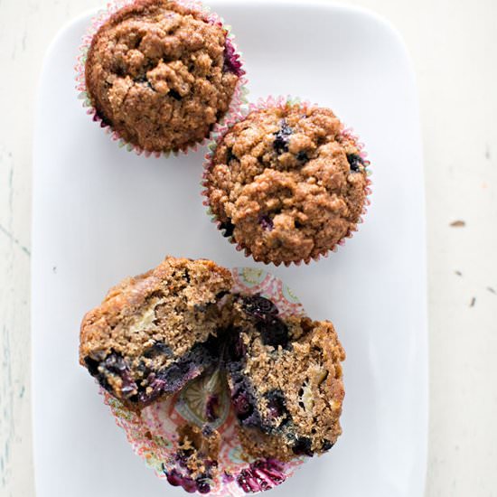Blueberry Banana Muffins