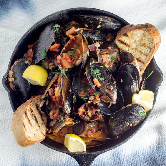 Chilli Tomato Mussels