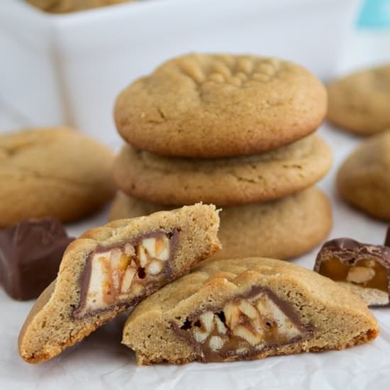 Snickers Peanut Butter Cookies