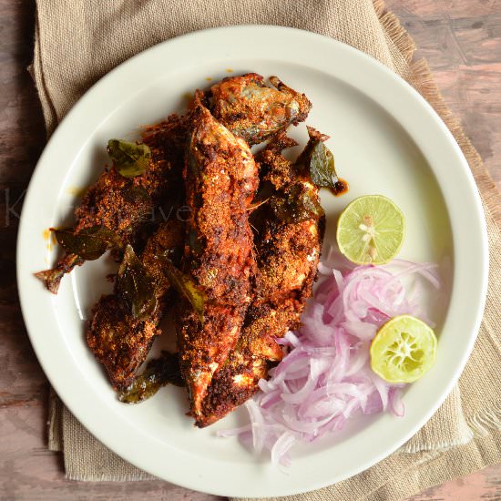 Karnataka style Mackerel fry