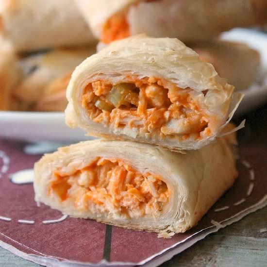 Buffalo Chicken Phyllo Bites