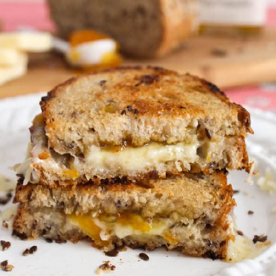 Grilled Cheese with Orange Marmalade