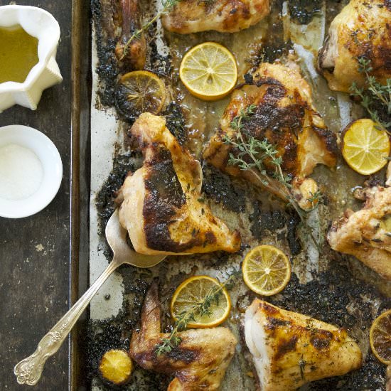 Meyer Lemon & Thyme Roasted Chicken