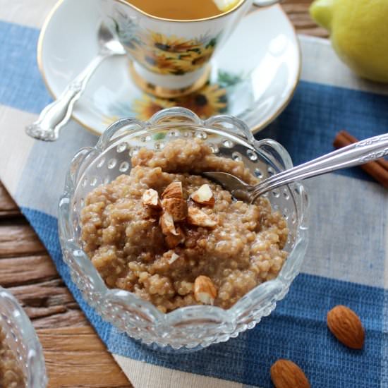 Coconut Quinoa Breakfast Pudding
