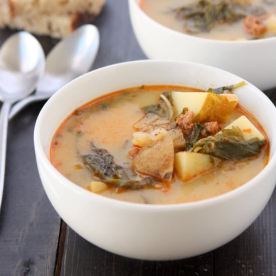 Chorizo Potato Kale Soup