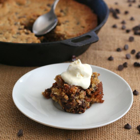 Skillet Chocolate Chip Cookies