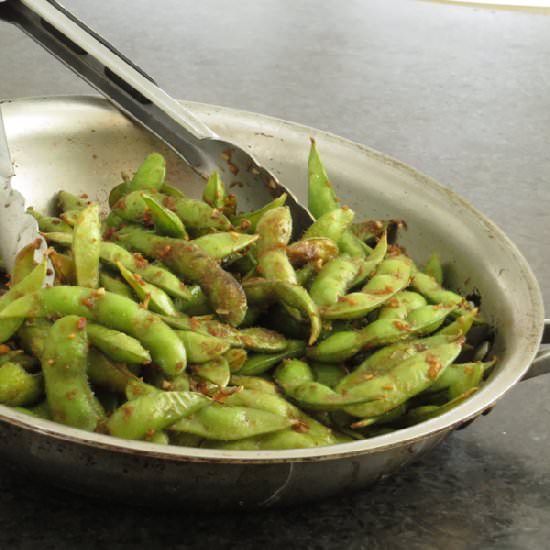 Blistered Edamame