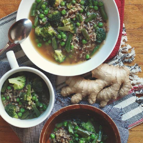 Greens & Ginger Soup