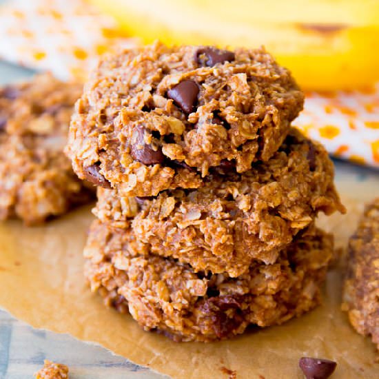 Banana Chocolate Chip Cookies
