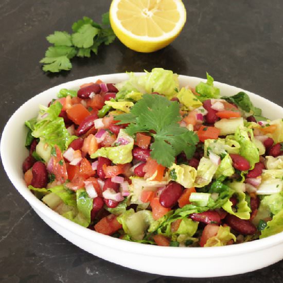 Bean Salad with Cilantro Dressing