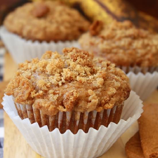 Banana Biscoff Mufifns