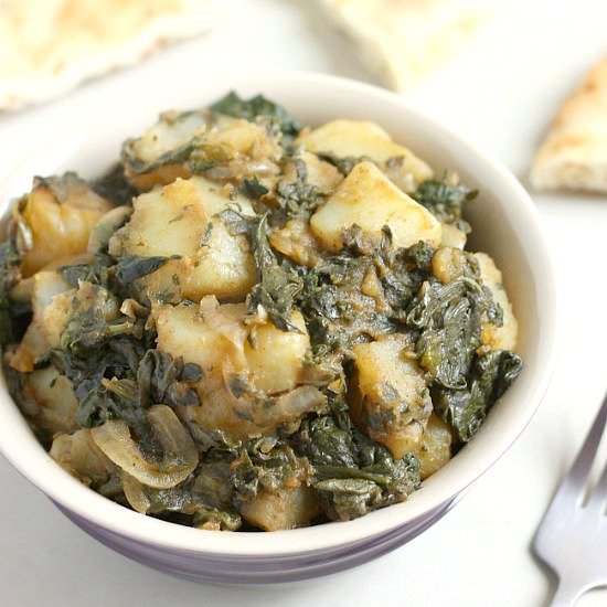 Easy slow cooker saag aloo