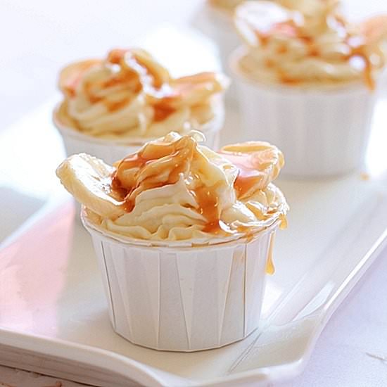 Banoffe cheesecake cupcakes