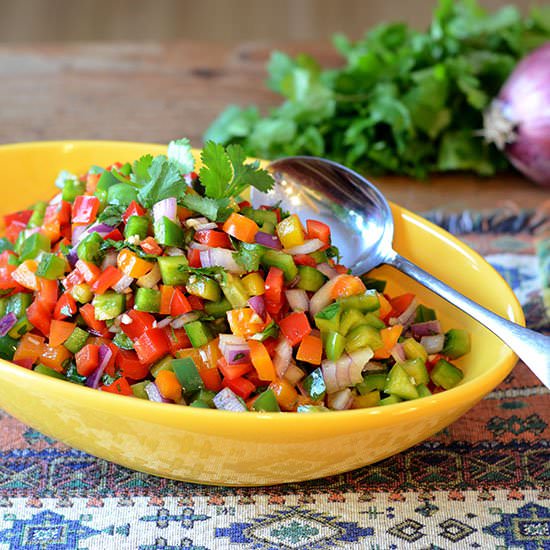 Tri-Color Pepper Salad