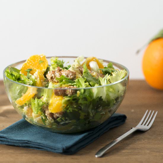 Tuna Salad, Orange, Ginger, Sesame