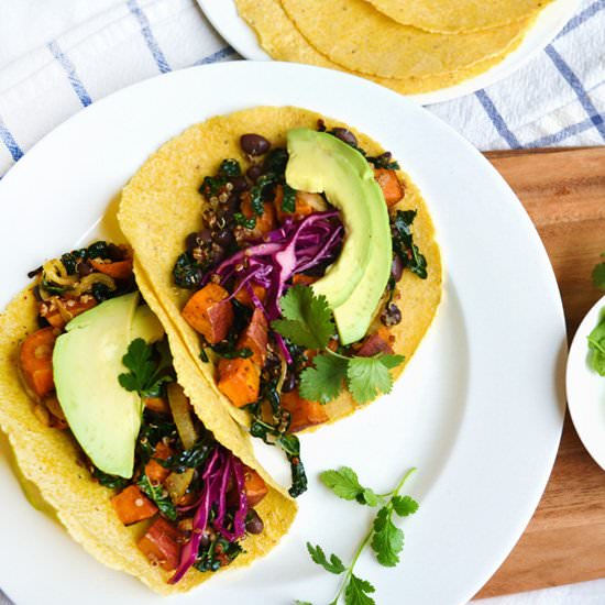 Black Bean, Sweet Potato and Kale