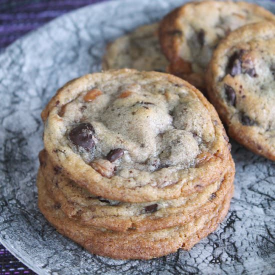 Salted Caramel Dk Choc Chip Cookies