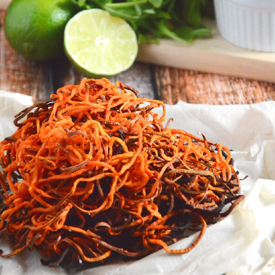 Homemade Sweet Potato Curly Fries