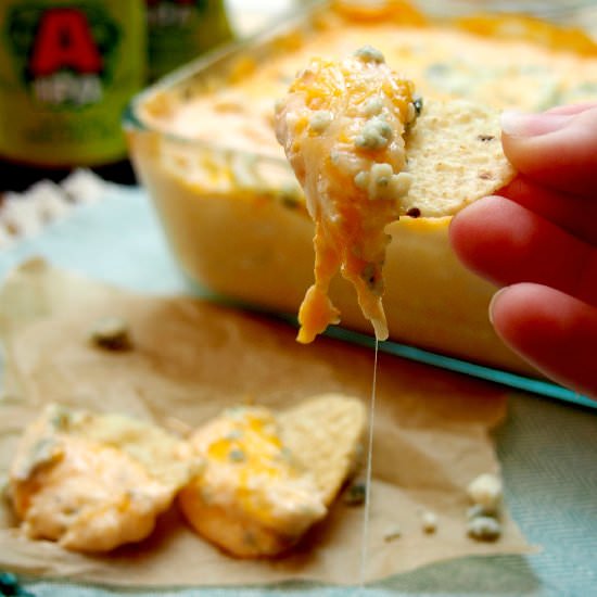 Beer Cheese Buffalo Chicken Dip