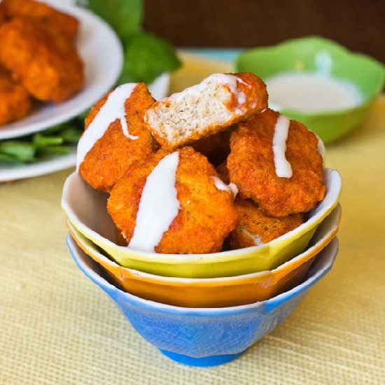 Homemade Buffalo Chicken Nuggets