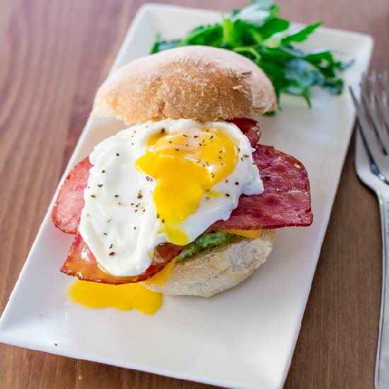 Avocado Bacon Breakfast Sandwiches