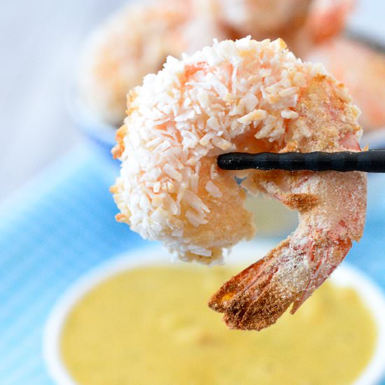 Healthy Baked Coconut Shrimp