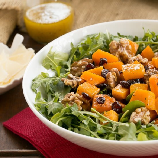 Arugula Salad with Butternut Squash