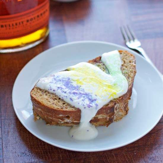 Mardi Gras King Cake French Toast