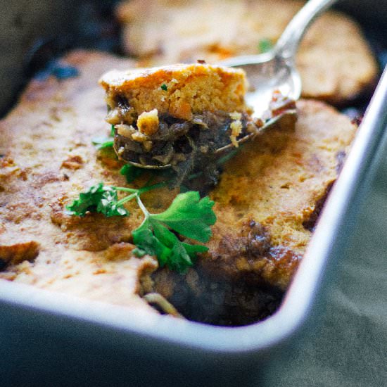 Mushroom & Kale Stout Pie