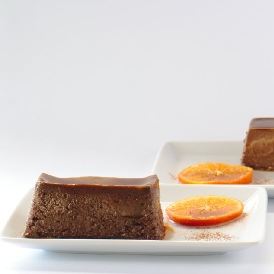 Chocolate Pudding and Mandarin