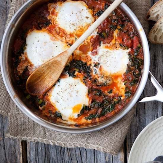 Wintry Kale Shakshuka
