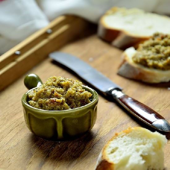 Tapenade from Green Olives
