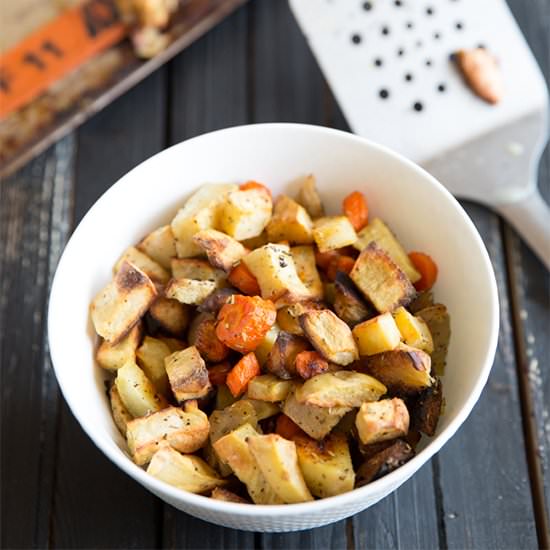 Roasted Sweet Potatoes, Apples