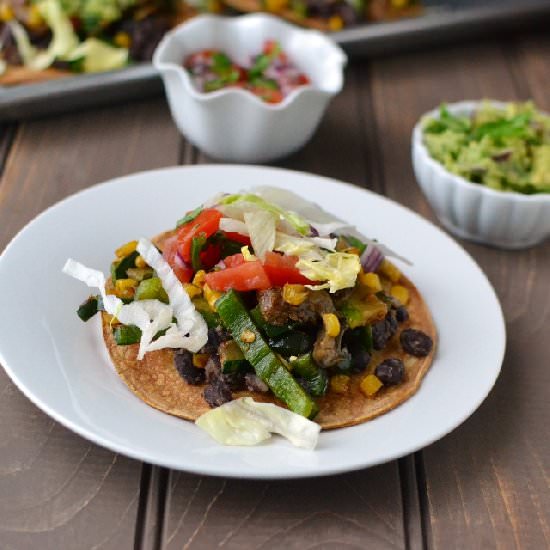 Poblano & Corn Tostadas