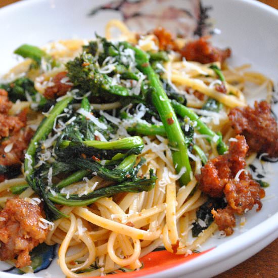 Linguine Fra Diavolo w/Broccoli Rab