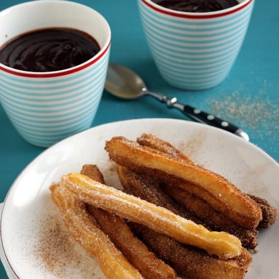 Churros with Hot Chocolate Sauce