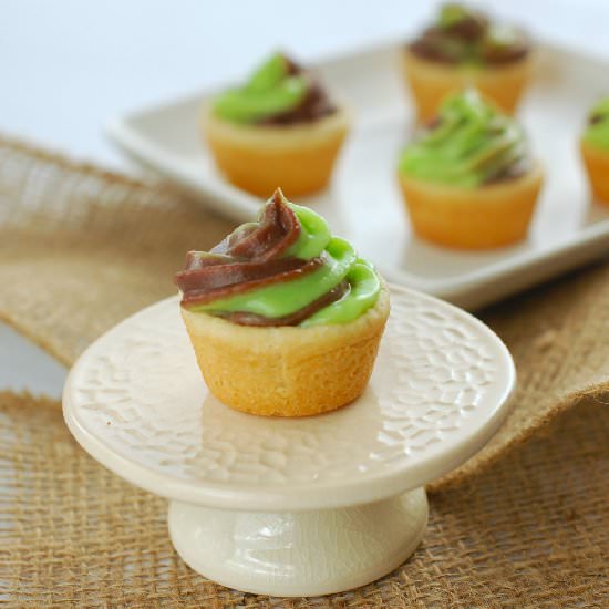 Mint Chocolate Cookie Pudding Cups