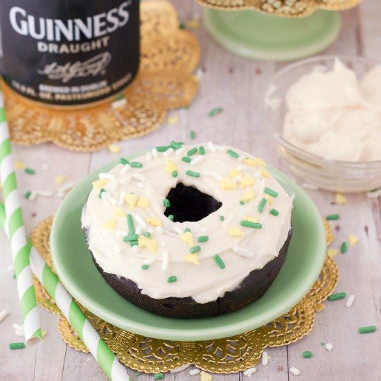 Dark Chocolate Guinness Donuts