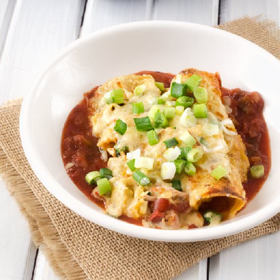 Roasted Red Pepper Enchiladas