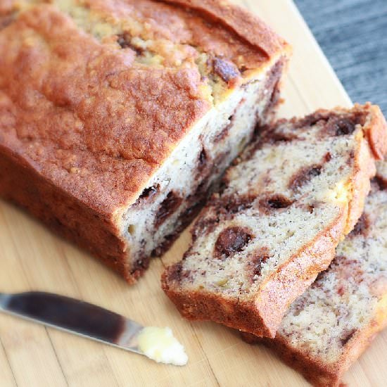 Easy Chocolate Chip Banana Bread
