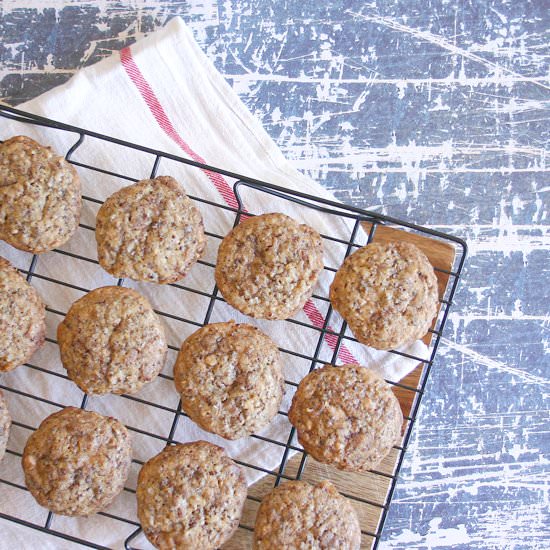 Quinoa and Toffee Chip Cookies