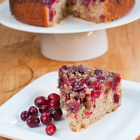 Cranberry Pecan Upside Down Cake