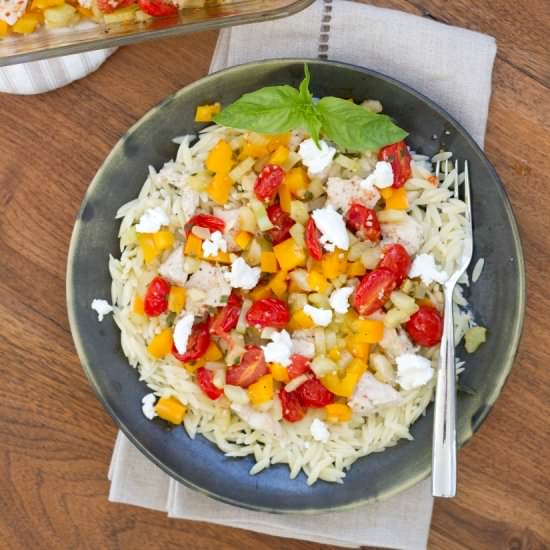 Roasted Chicken Orzo Salad