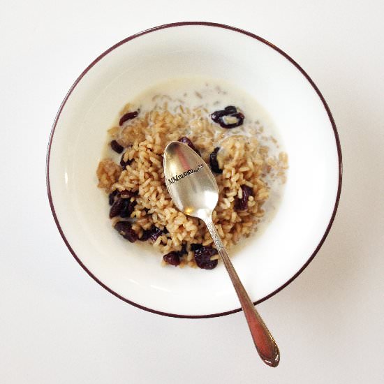 Healthified Breakfast Rice Cereal